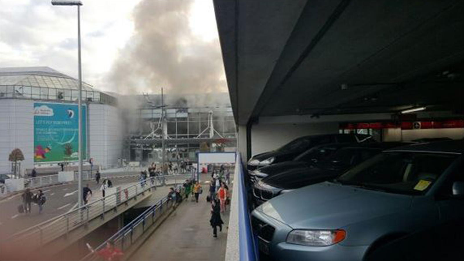 عاجل: تفجيرات في مطار بروكسيل Brussels Airport ببلجيكا