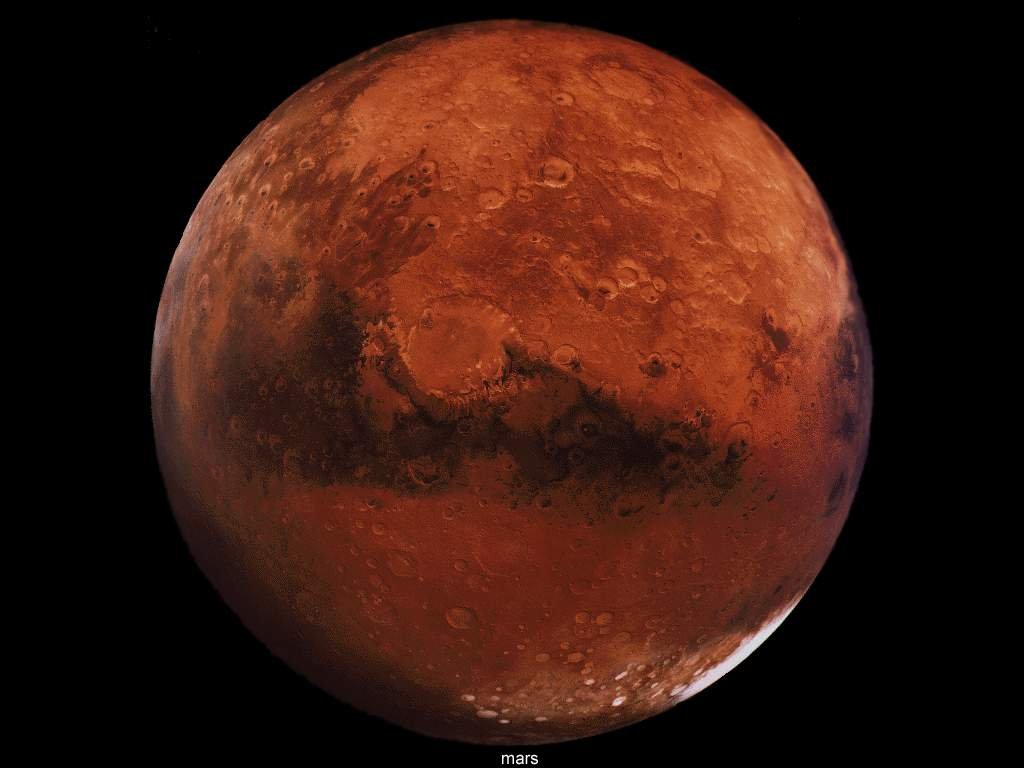 تواجد أنهار جليدية على سطح المريخ